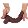 LIKETRUE Gode réaliste Slidy Cock 17 x 4cm Marron
